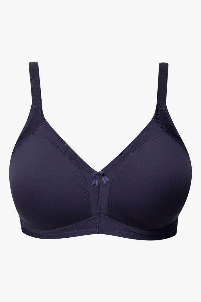 2 Pack Non Padded Wire Free Bras Blue
