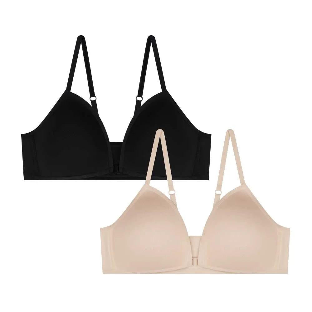 2 Pack Wireless Lightly Padded Bras