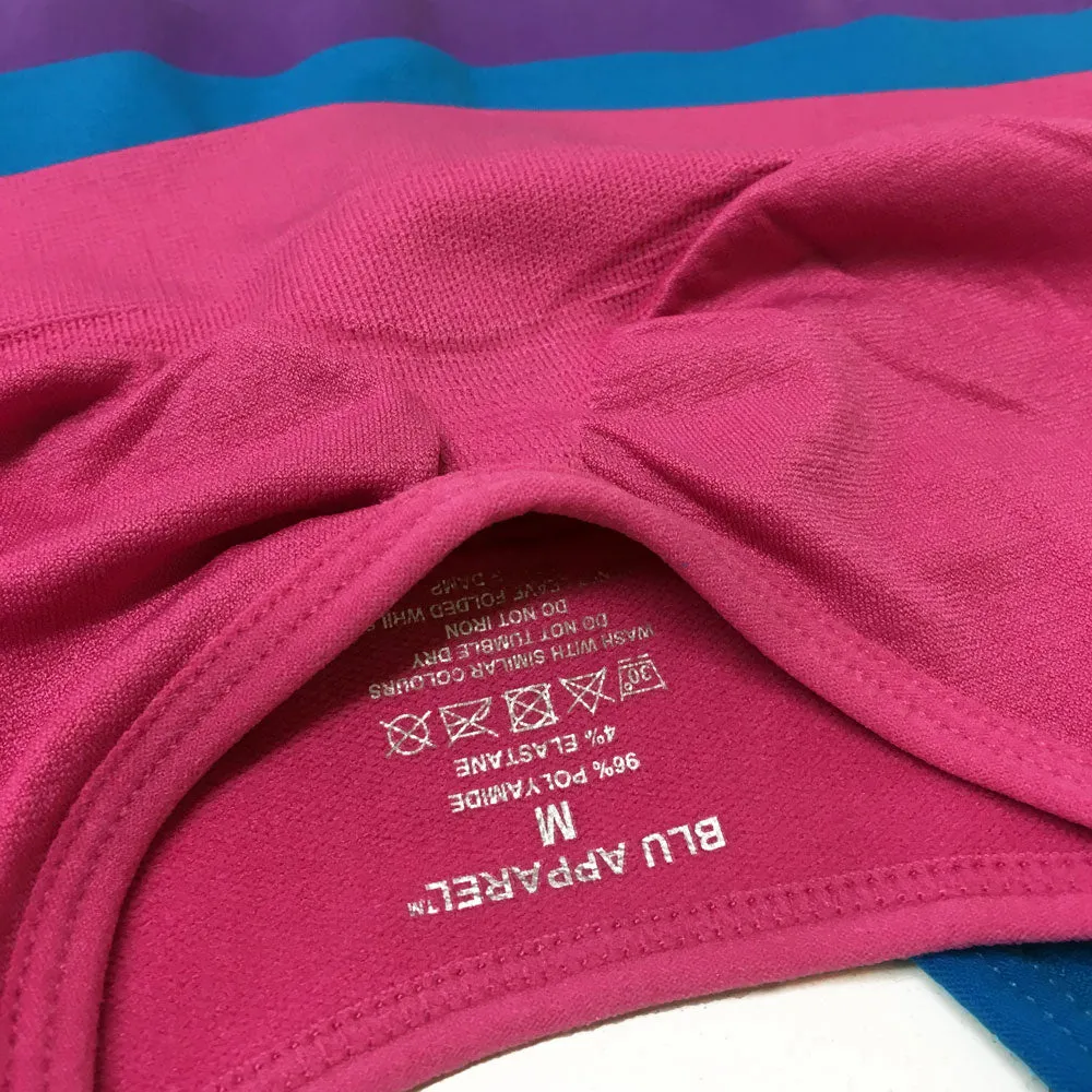 3 Pack Seamless Comfort Bra - Purple / Ruby / Blue