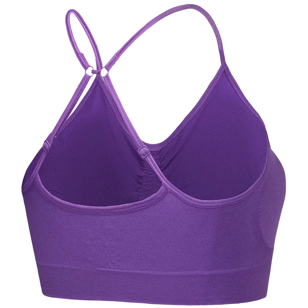 3 Pack Seamless Multi Fasten Comfort Bra - Aqua / Pink / Lilac