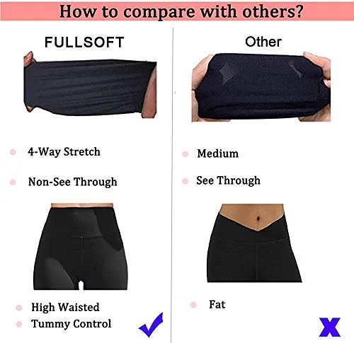 3 Pack Women's High Waisted Leggings