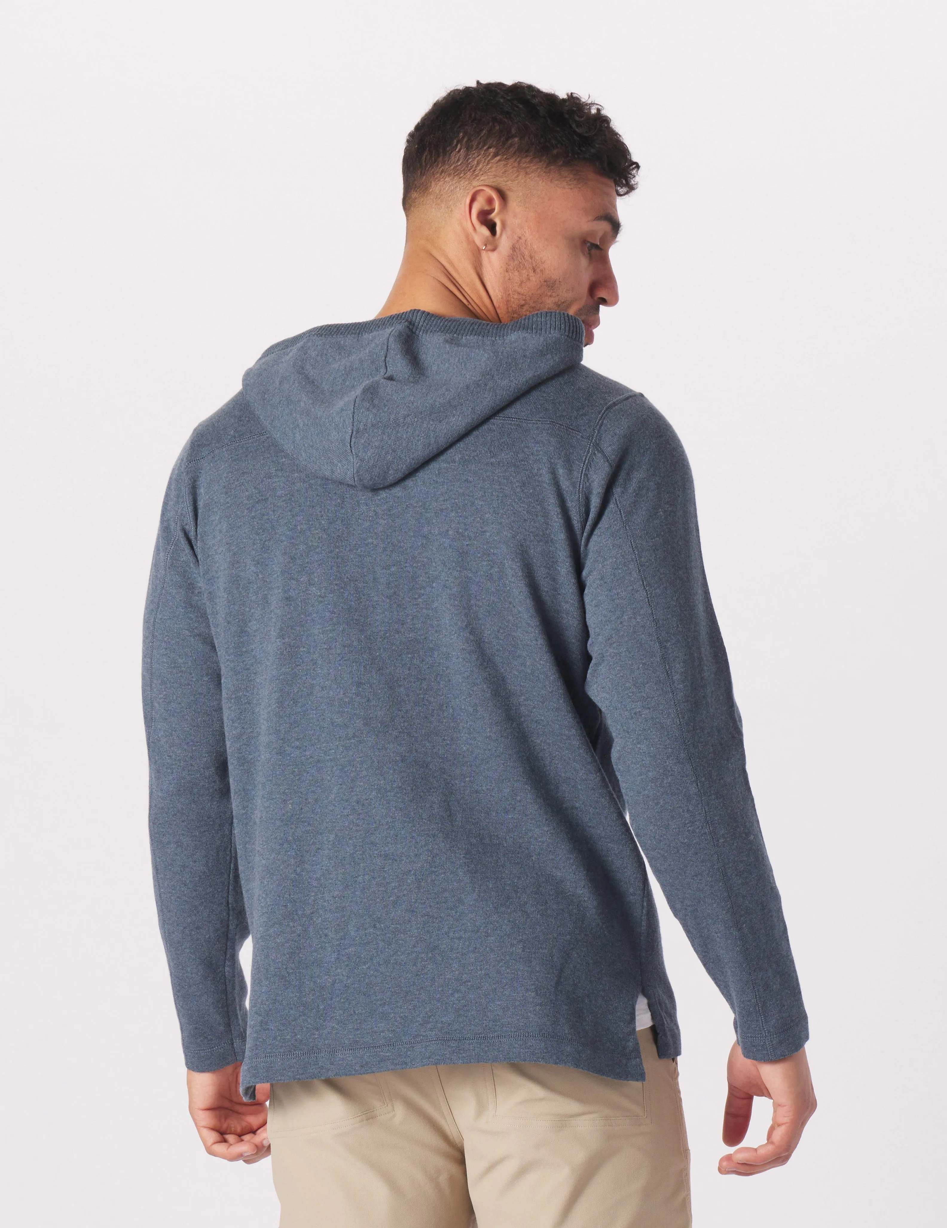 Ace Hooded Sweater: Steel Blue