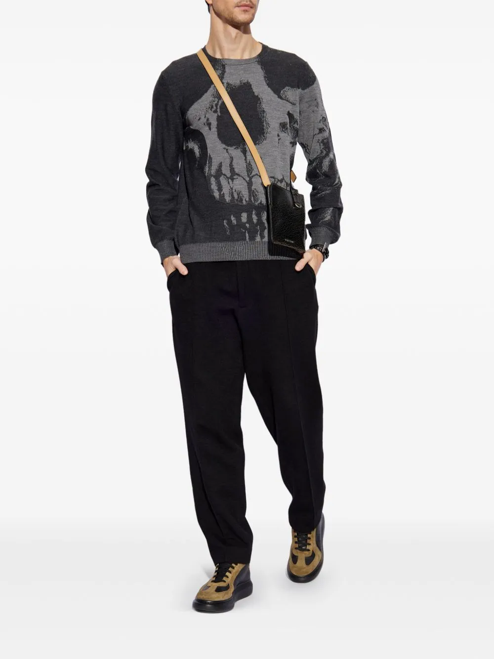 Alexander Mc Queen Skull Wool tröja