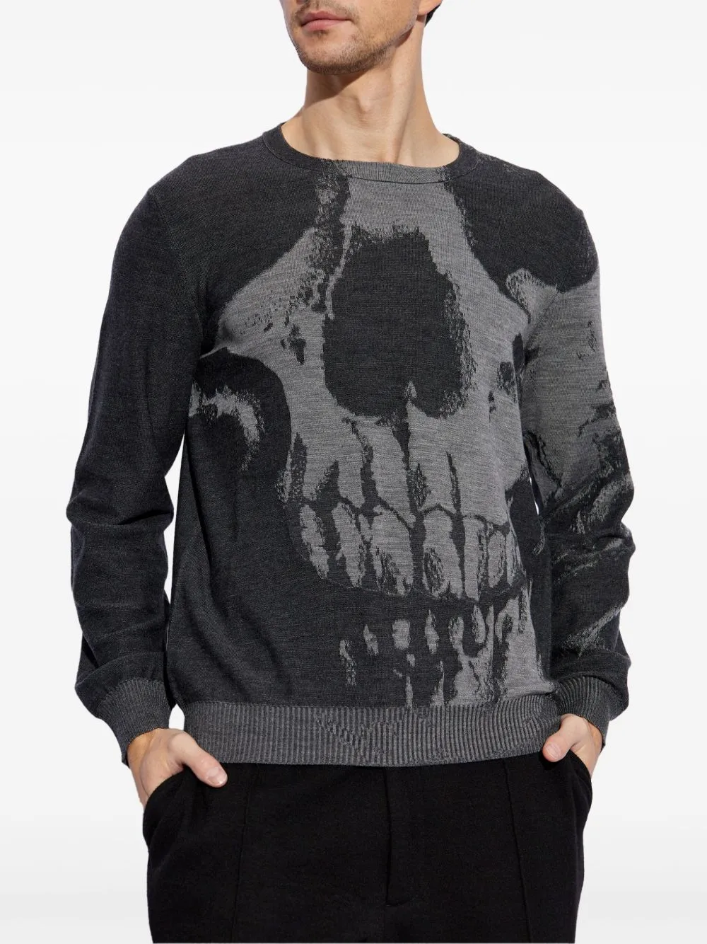 Alexander Mc Queen Skull Wool tröja
