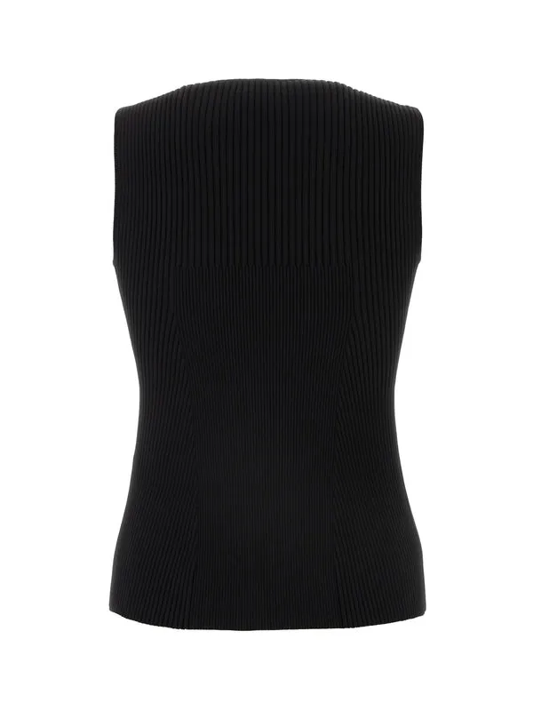 Alexander Mcqueen Black Sleeveless