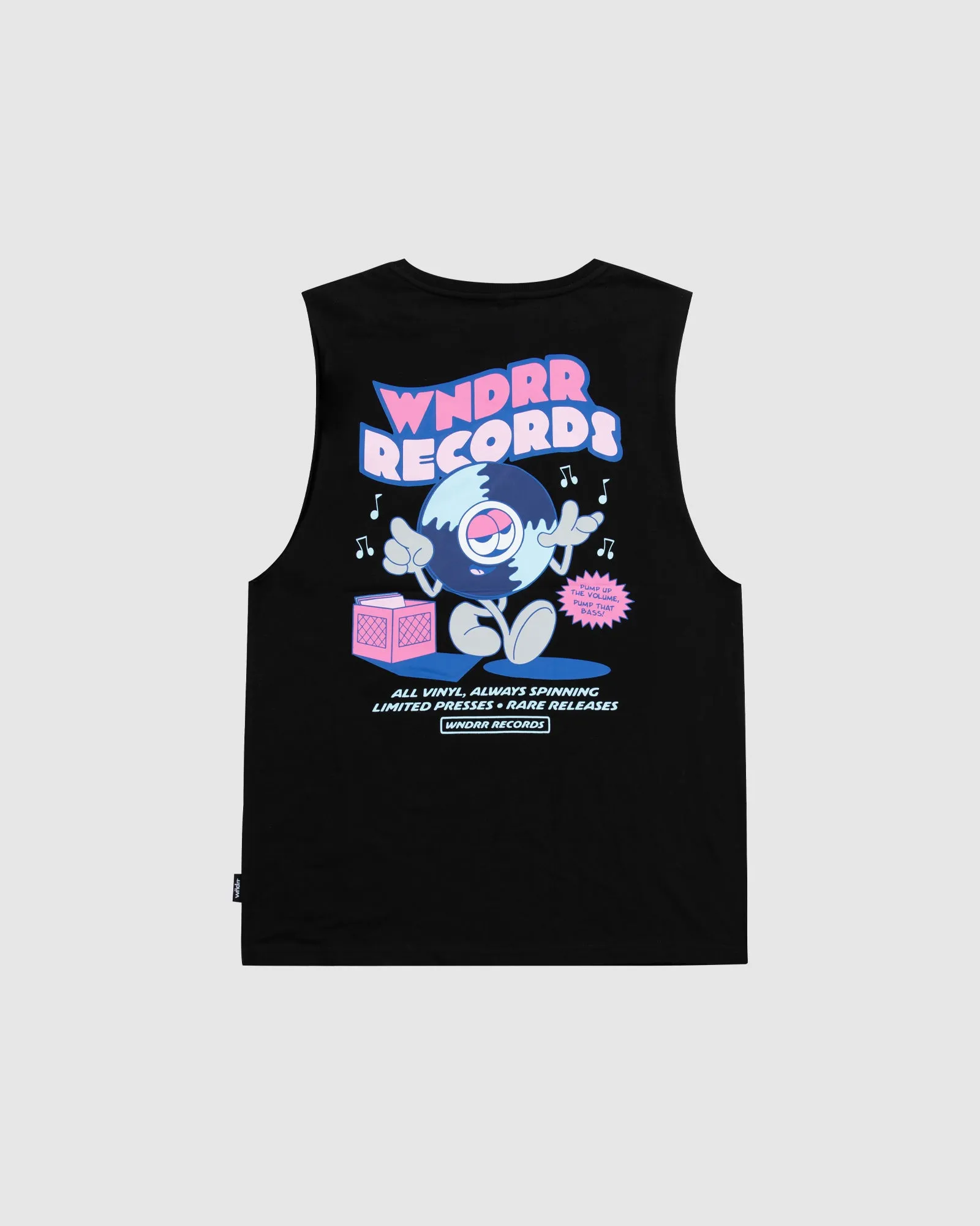 ALL VINYL MUSCLE TOP - BLACK