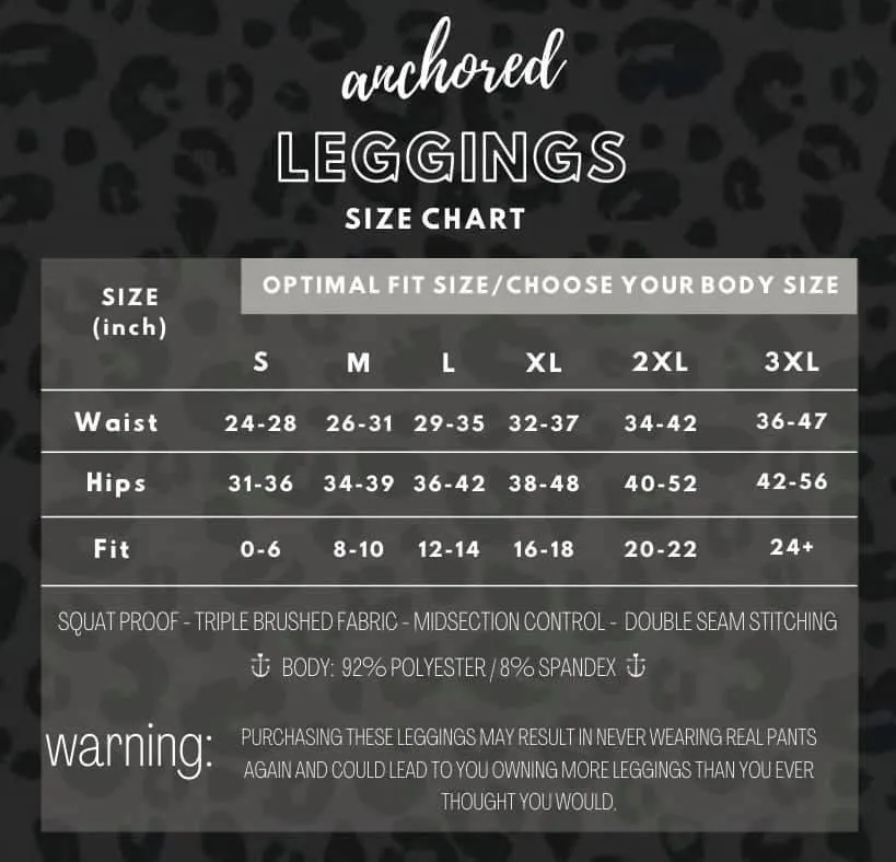 Anchored Full Length Black Leggings