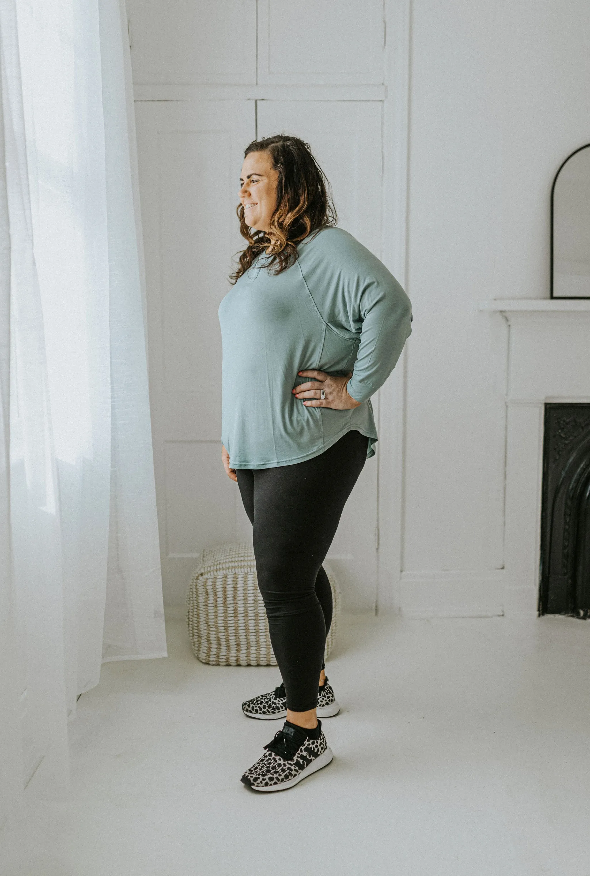 Anchored Full Length Black Leggings