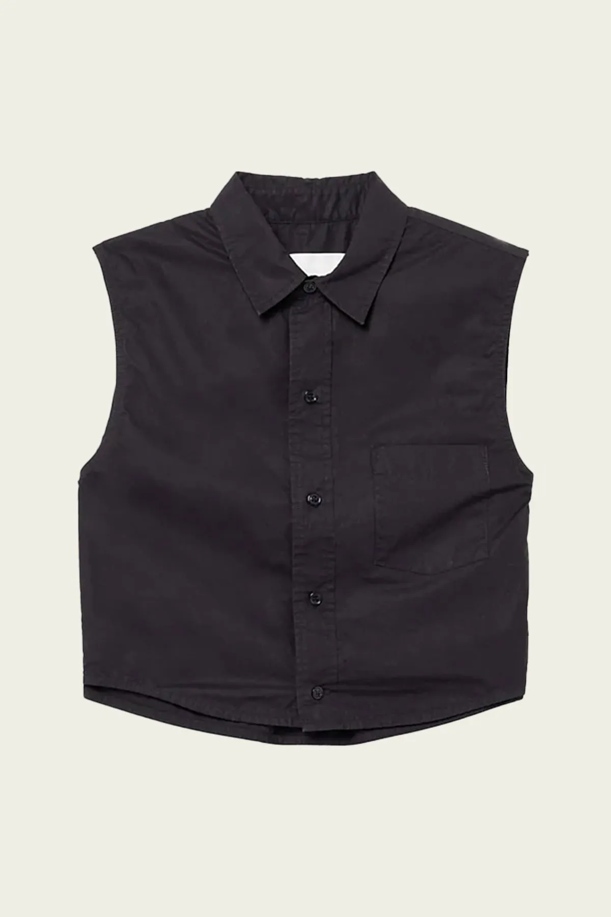 Anders Sleeveless Crop Top in Black