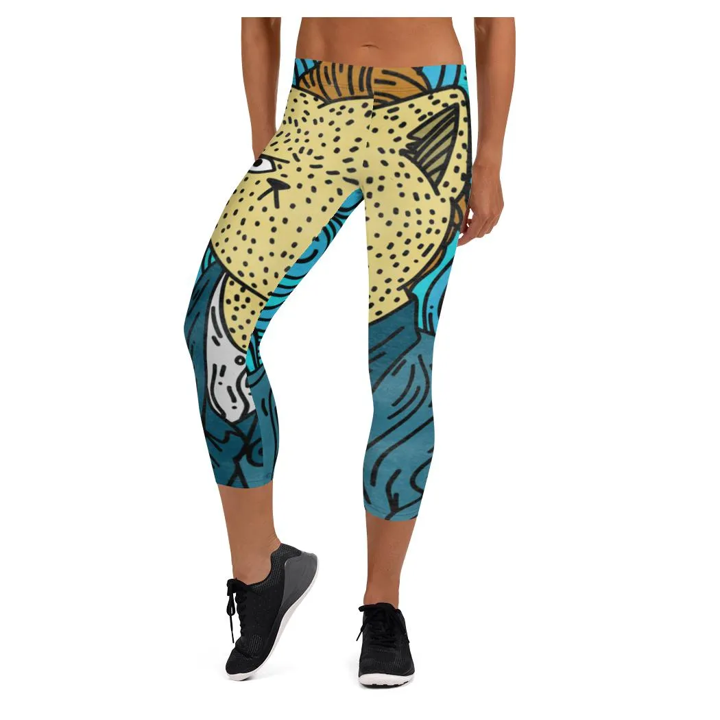 Angry Cat Whisper Capris