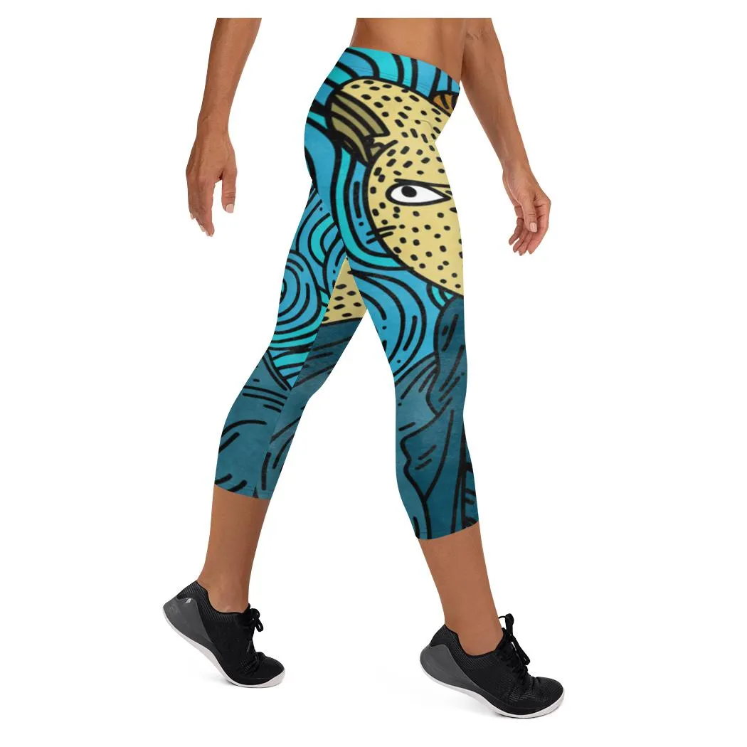 Angry Cat Whisper Capris