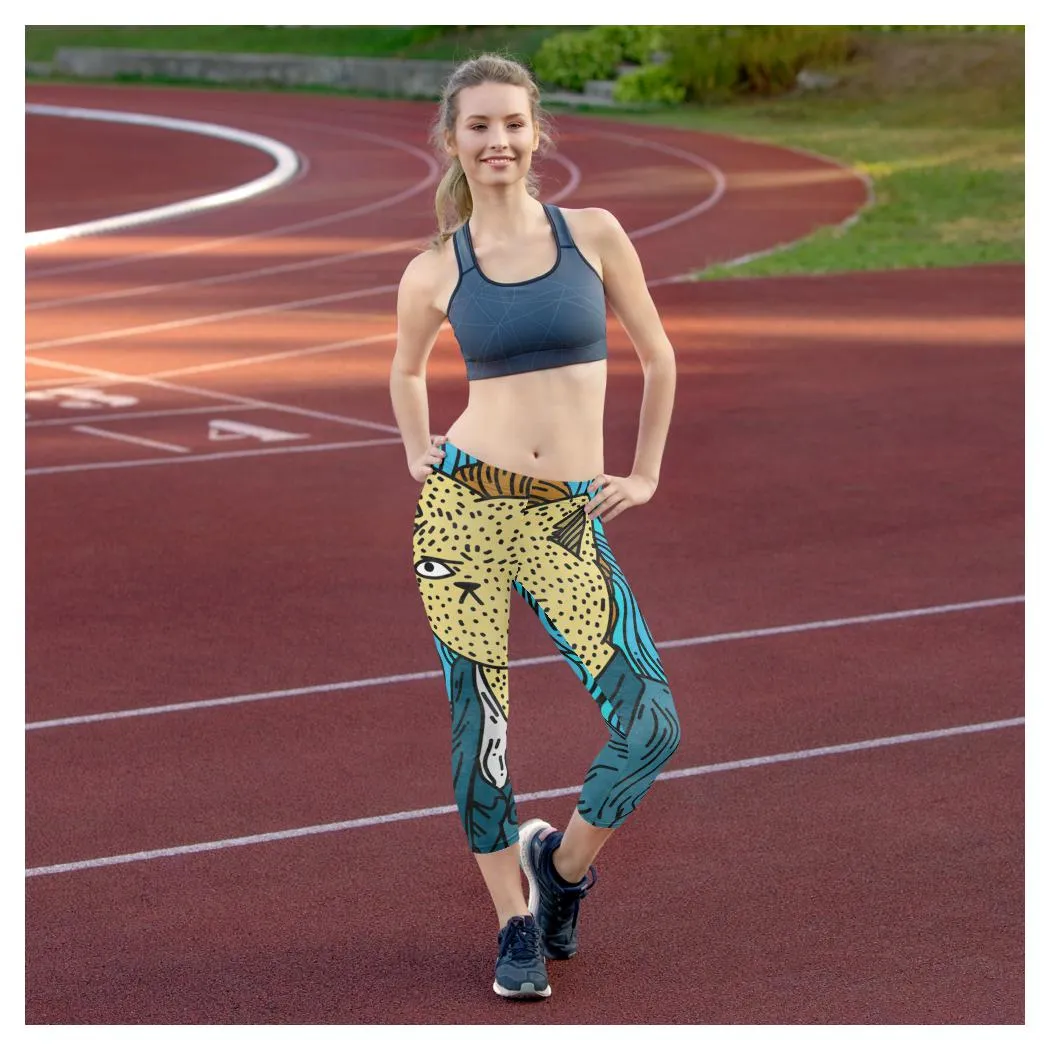 Angry Cat Whisper Capris
