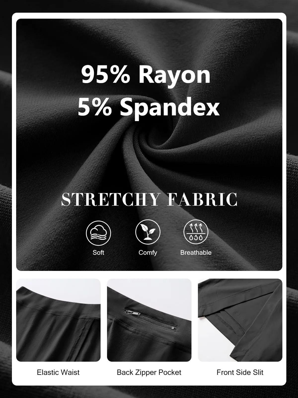 ANRABESS Women's 2024 Summer Mini Skirt Tennis Athletic Inner Shorts Side Slit Workout Golf Bodycon Casual Skorts Clothes Black