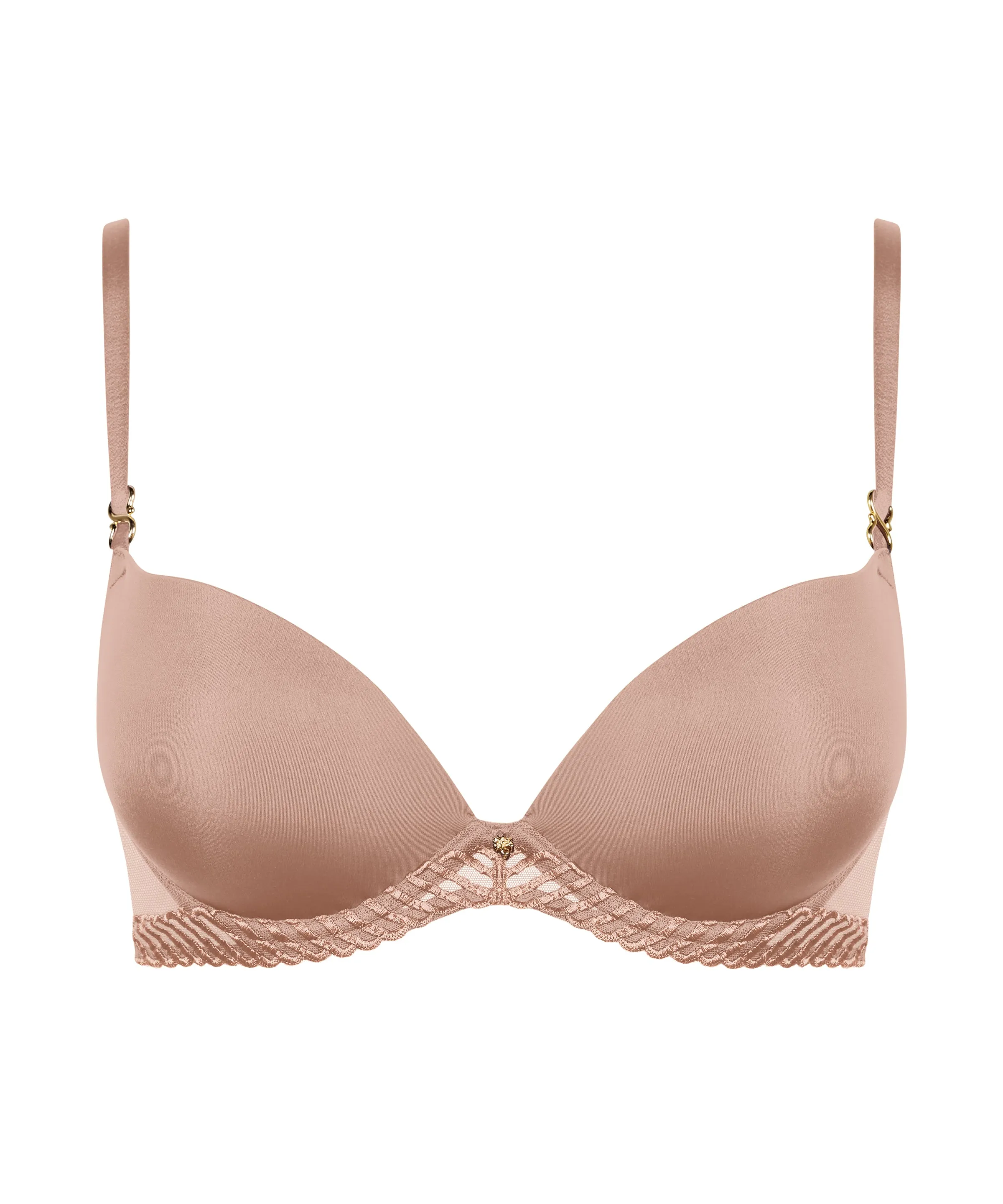 Aubade Sheer Emotion Plunge Padded T-Shirt Bra