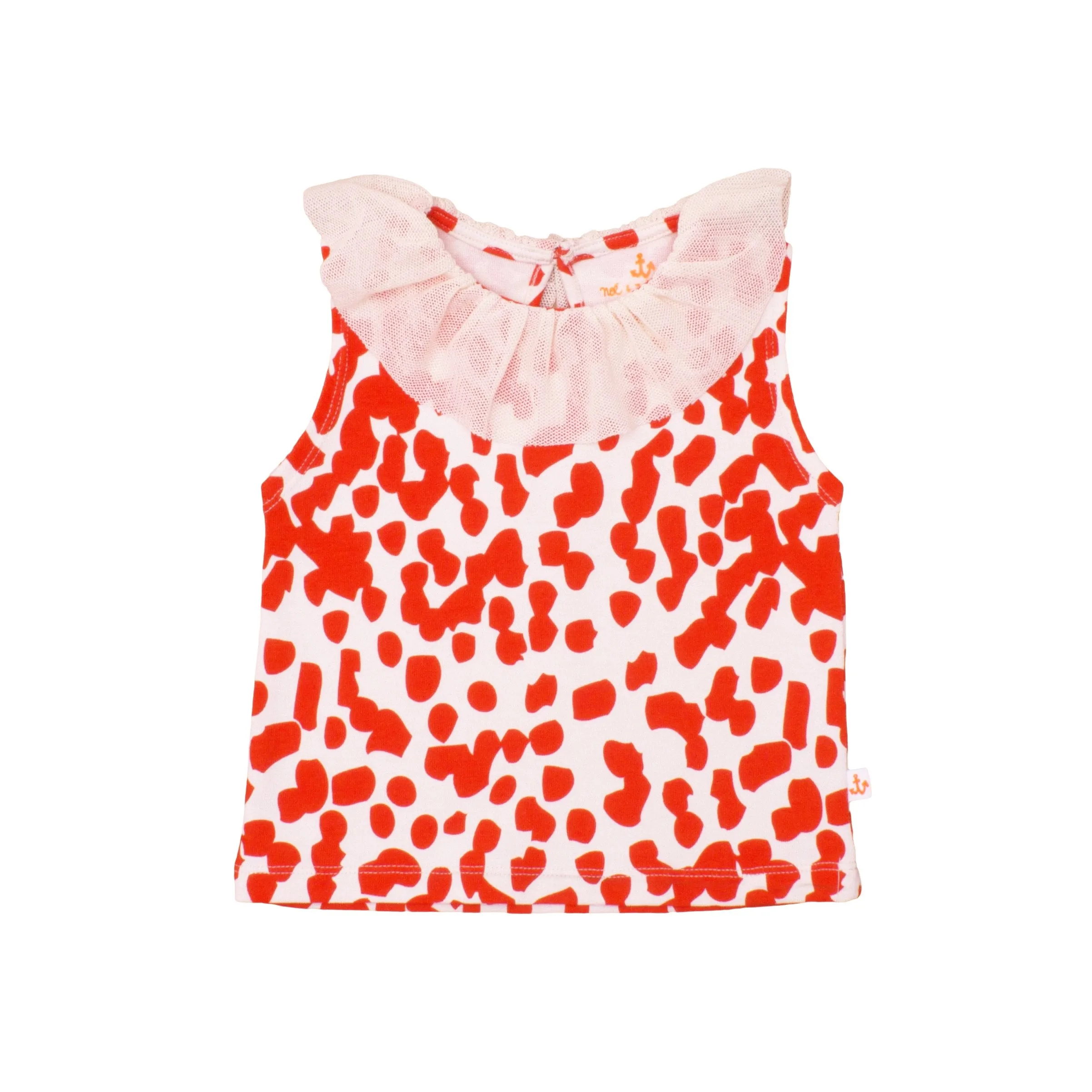 Baby Blouse // coral stains // 0-3m // LAST ONE