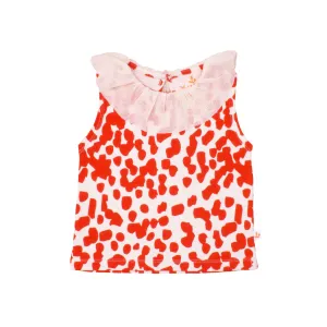 Baby Blouse // coral stains // 0-3m // LAST ONE