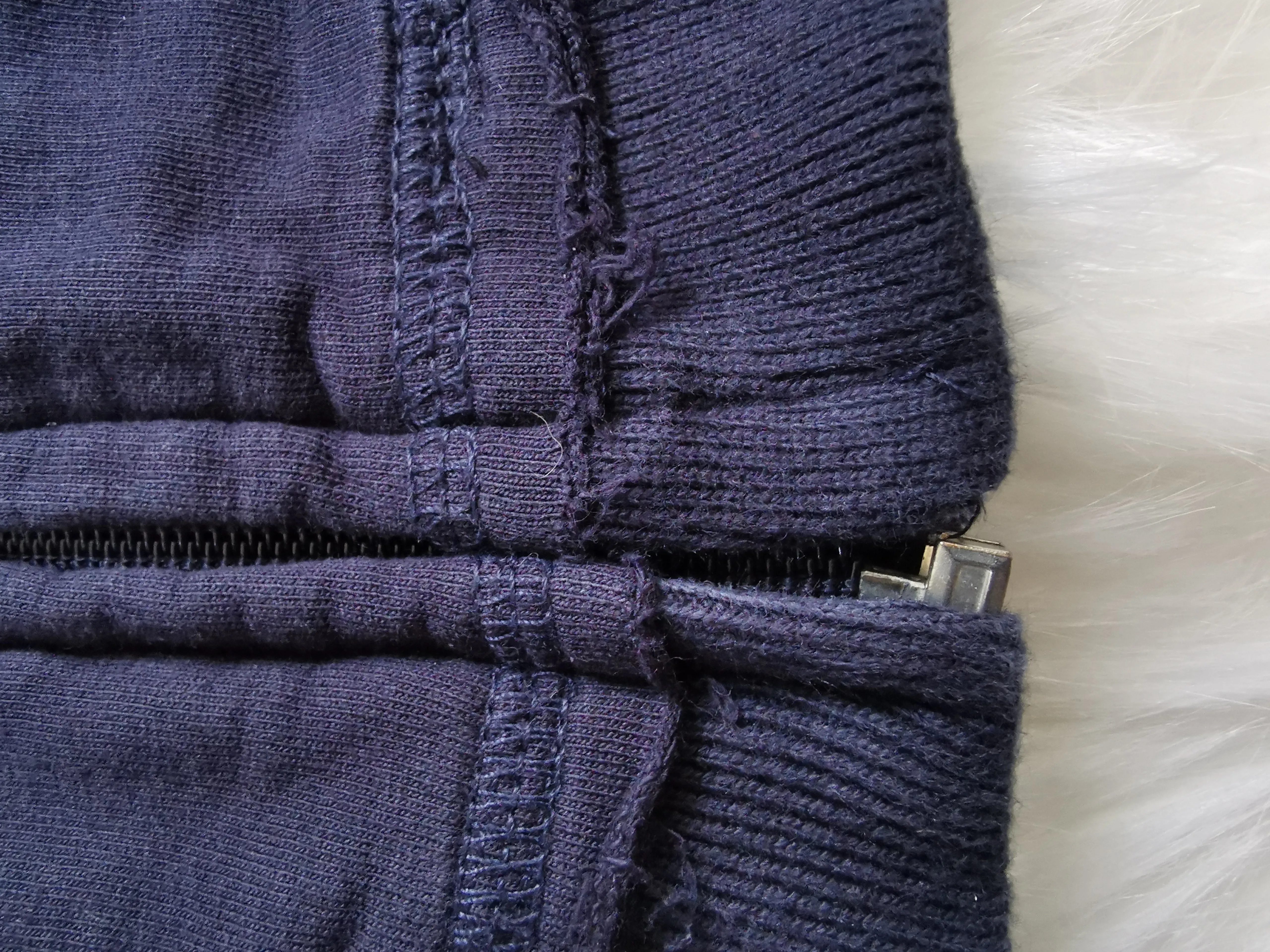 BABY BOY SIZE 6/9 MONTHS - RALPH LAUREN, Navy Blue Zippered Hoodie (ZIPPER DEFECTIVE) EUC B30