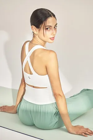 Back Slit Round Top_Ivory