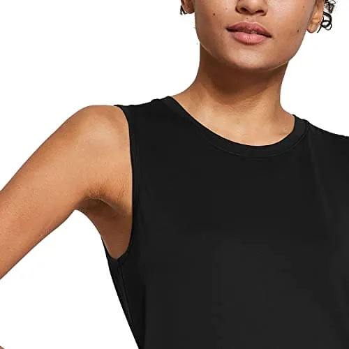 BALEAF Women's Workout Tank Tops Sleeveless Running Shirts Activewear Gym Tops Black Size