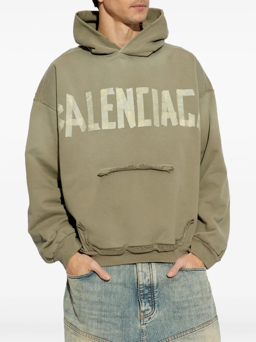Balenciaga Tape Type Cotton Hoodie