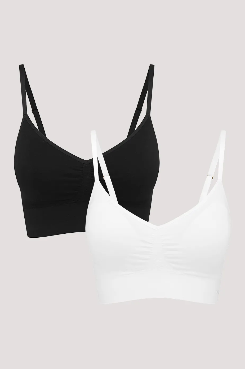 Bamboo Ultimate Skinny Strap Bra 2pk - No Returns