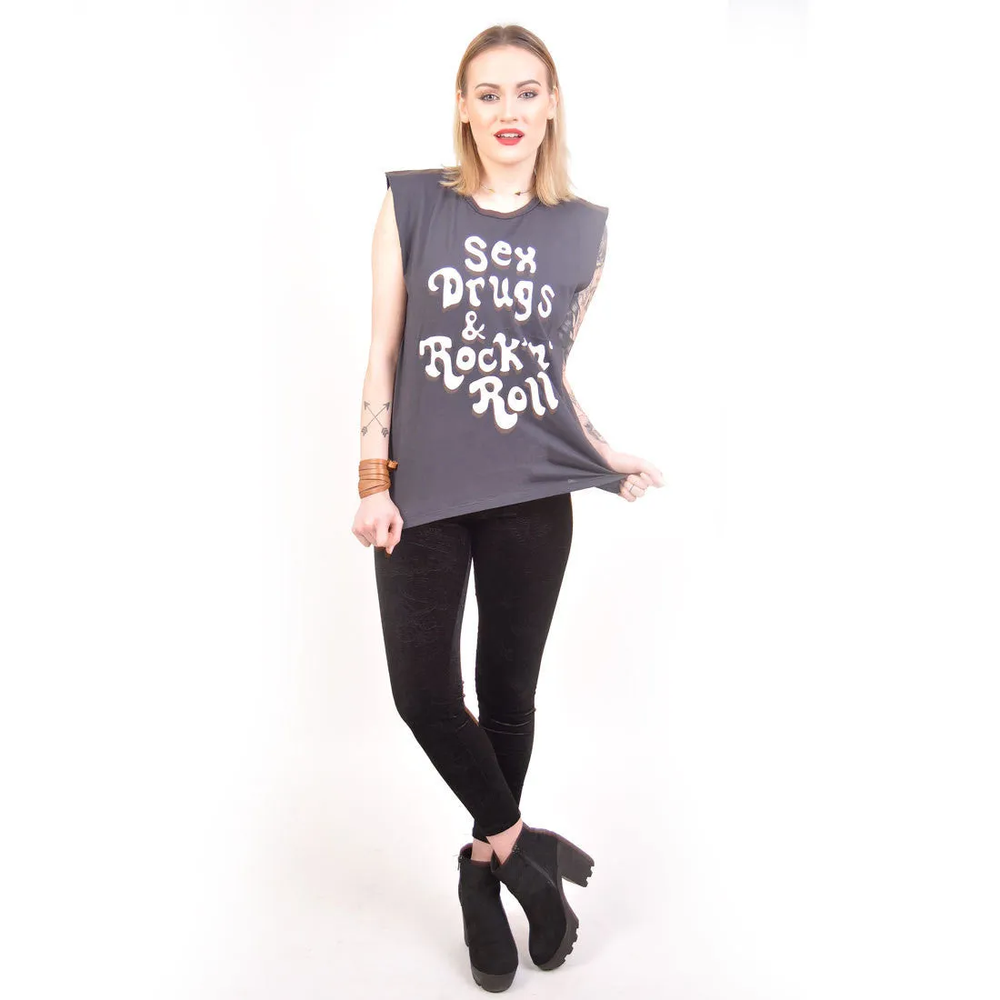 Bandit Brand Sex Drugs And Rock N Roll Muscle Tee