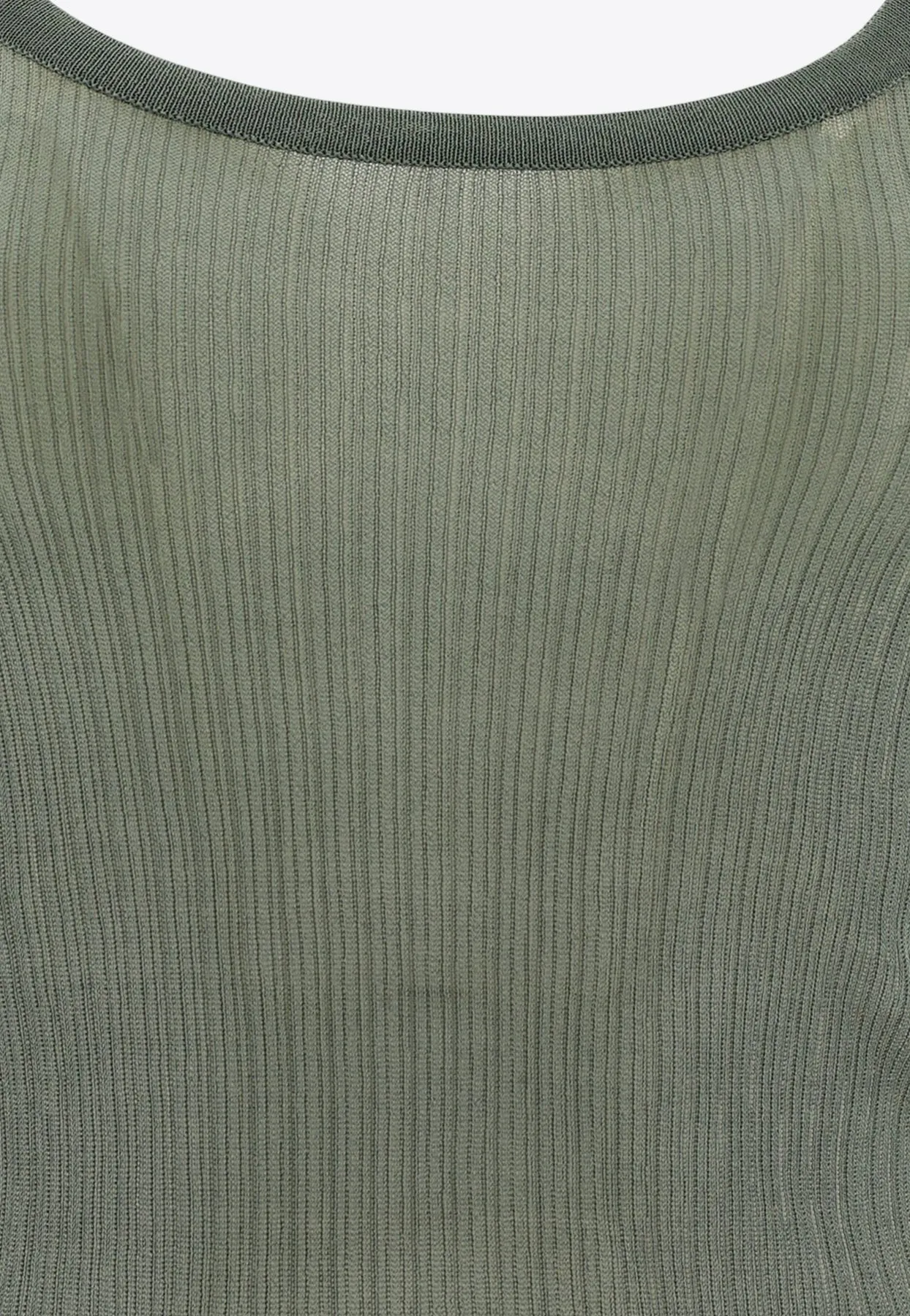 Bastia Ribbed Silk Tank Top