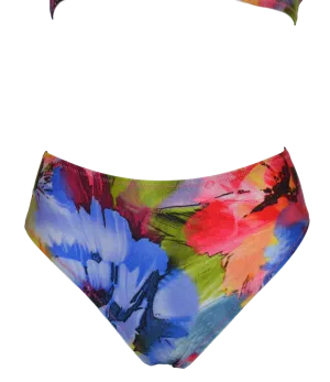 Beautiful Flower high-waist bikini bottom
