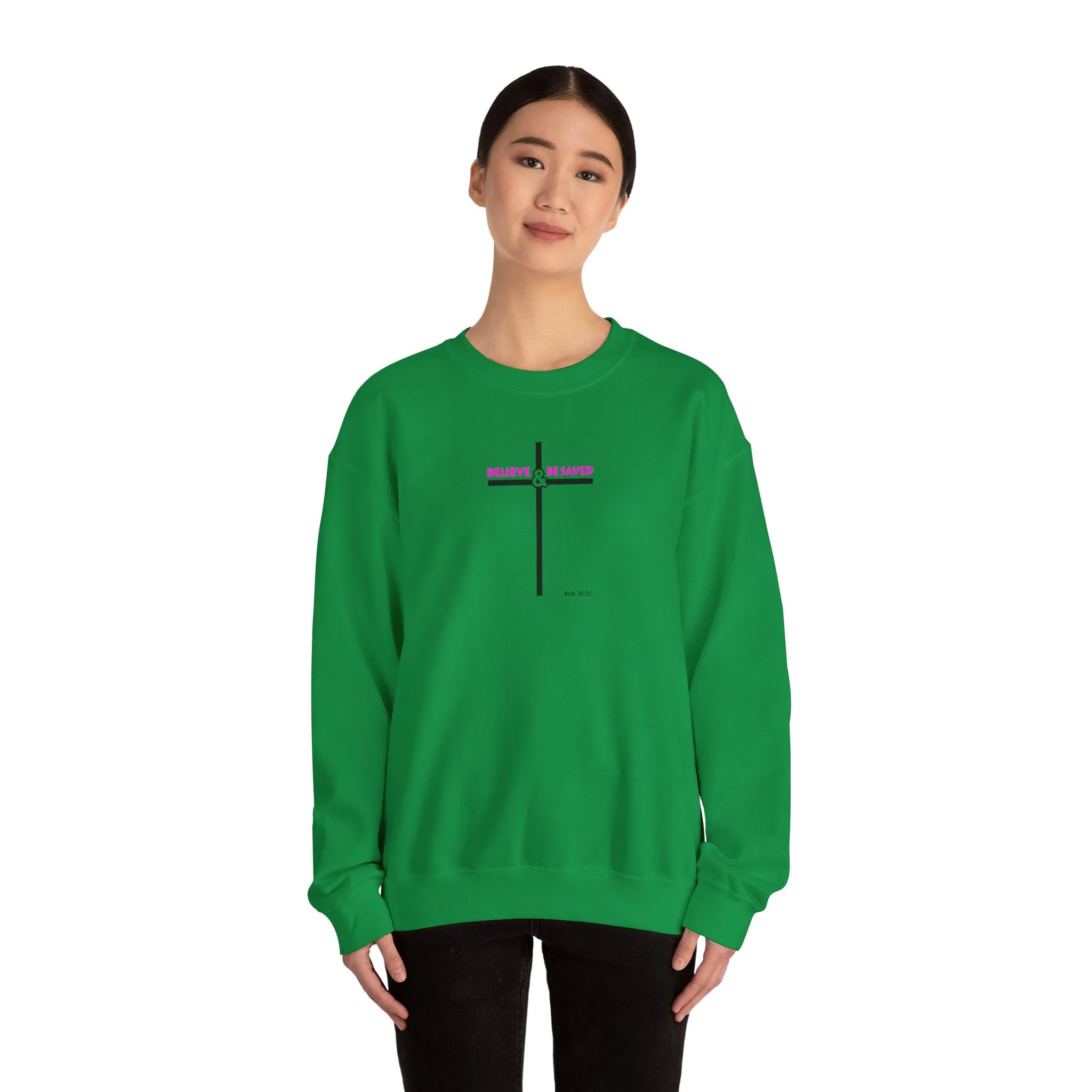 Believe & Be Saved 2.0 Women Unisex Heavy Blend™ Crewneck Sweatshirt