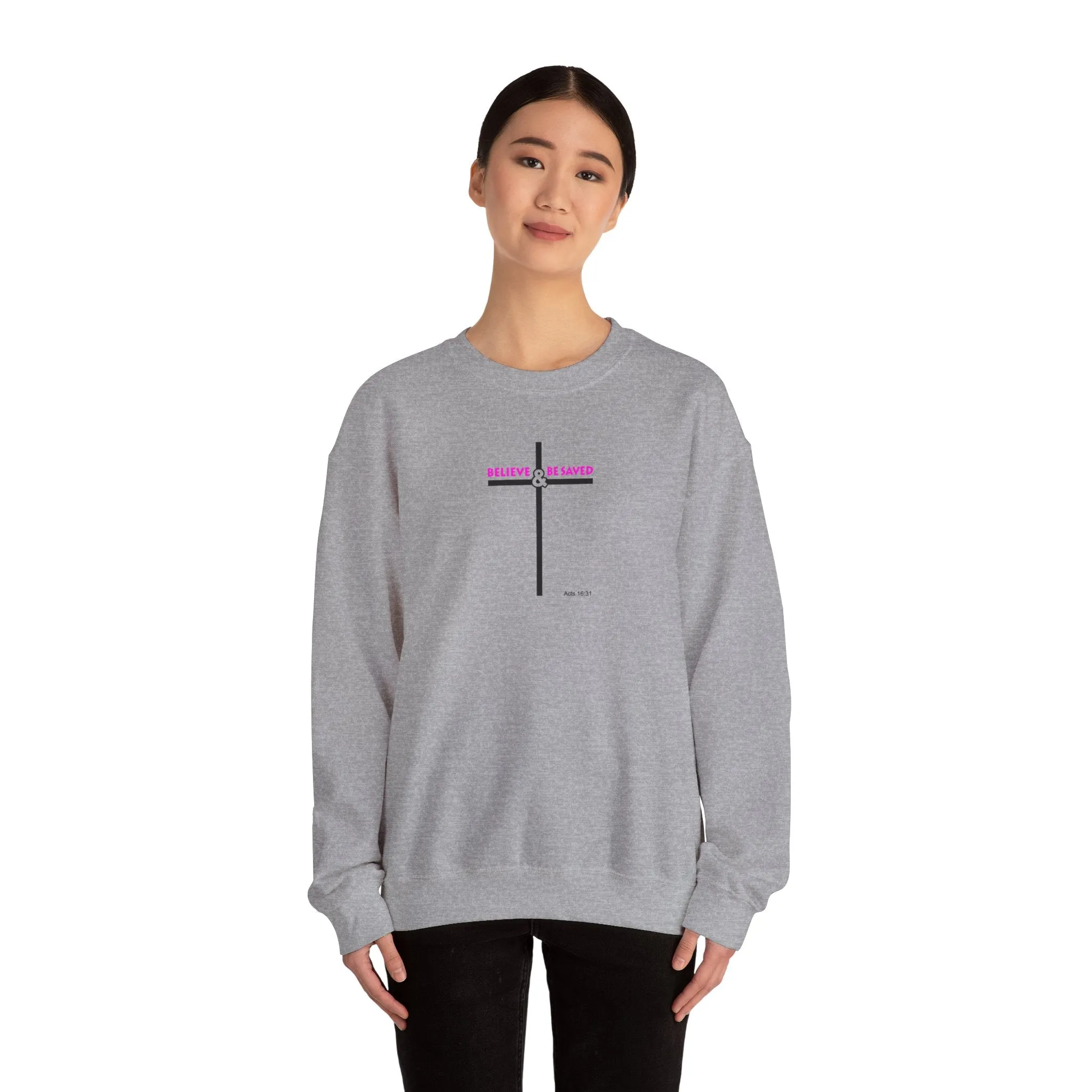 Believe & Be Saved 2.0 Women Unisex Heavy Blend™ Crewneck Sweatshirt