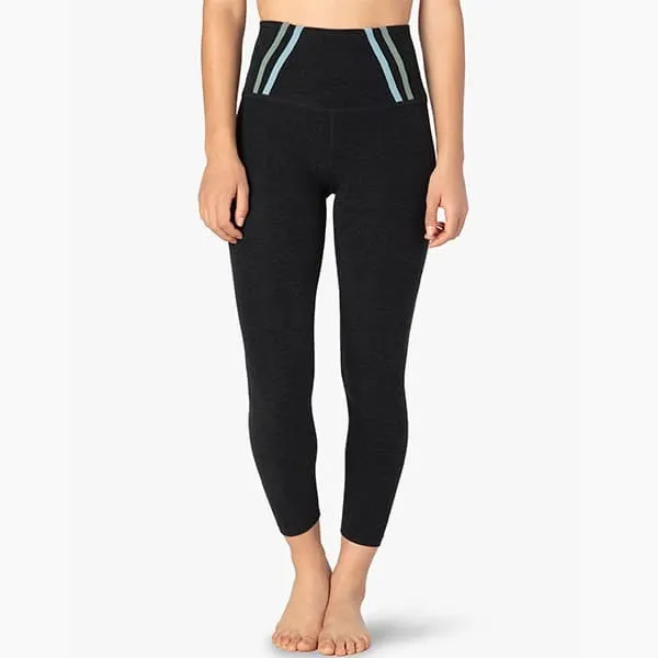 Beyond Yoga High Waisted Stripe Down Midi Legging