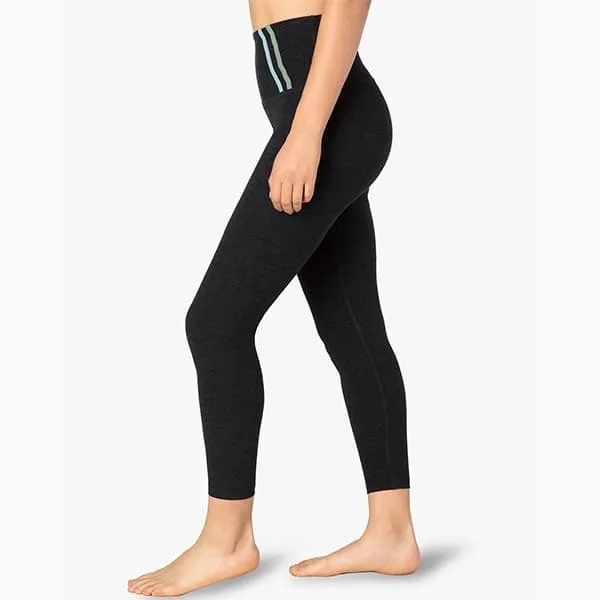 Beyond Yoga High Waisted Stripe Down Midi Legging