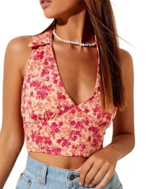 Binpure Floral Halter Top