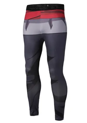 BJJ Rash Guard Men's Black Armor Dragon Ball Z Leggings Compression Spats