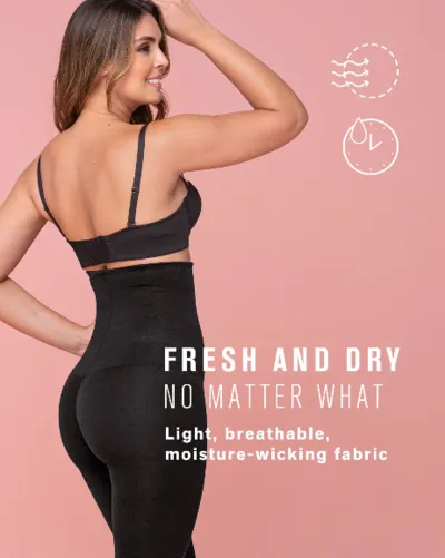 Black Color Extra High Waisted Firm Compression Legging