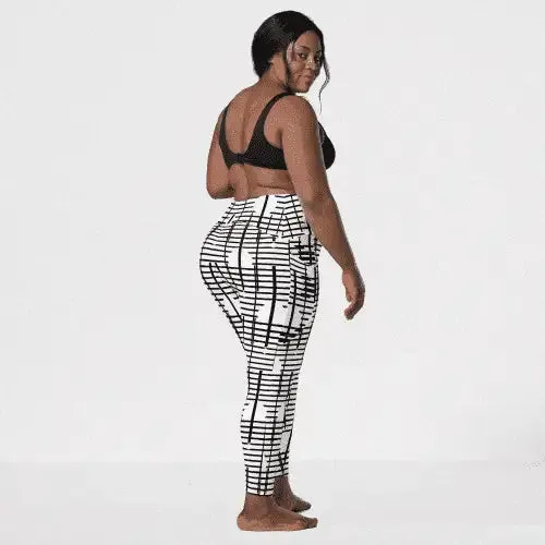 Black Recycled Crossover Leggings with Pockets