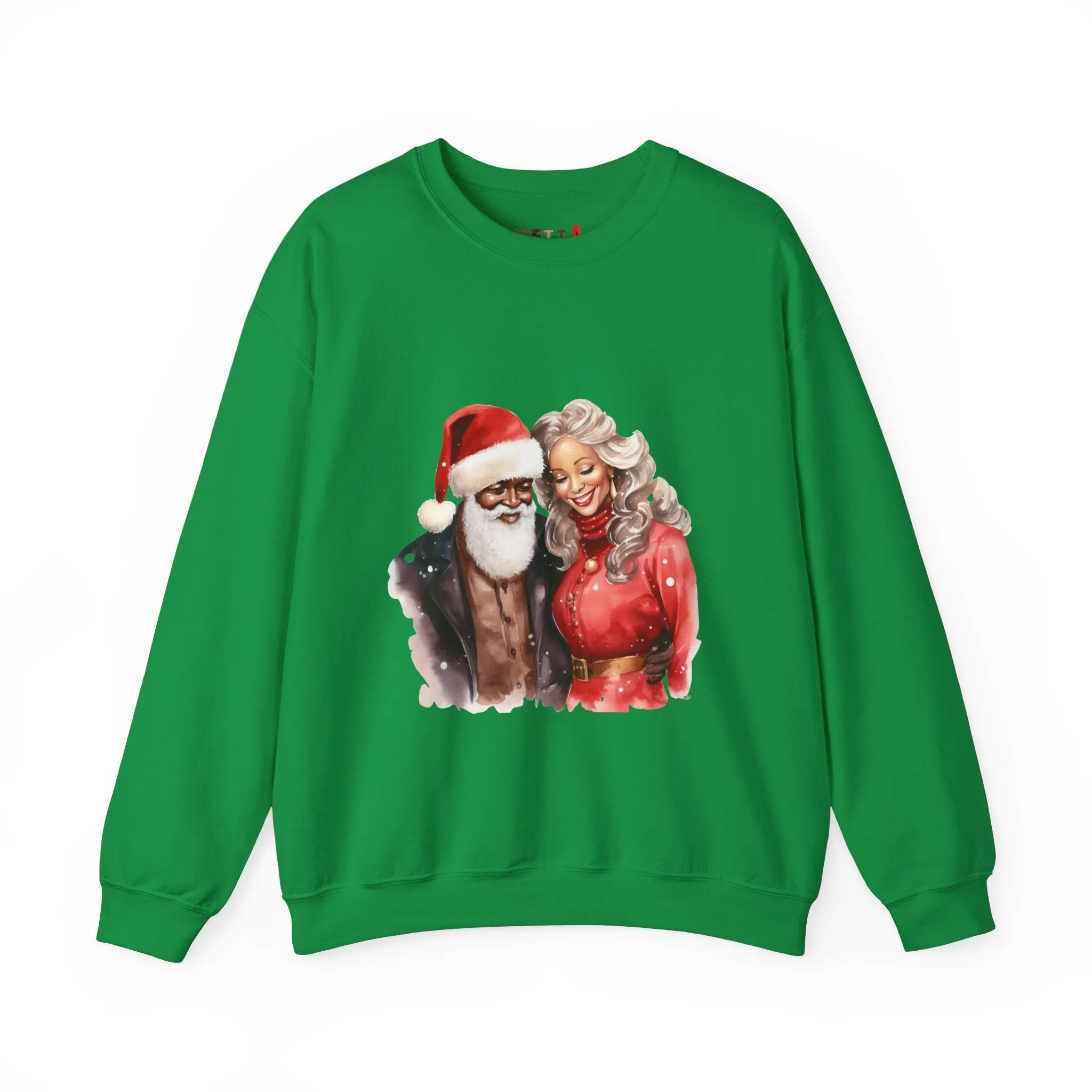 Black Santa 14 Unisex Heavy Blend™ Crewneck Sweatshirt