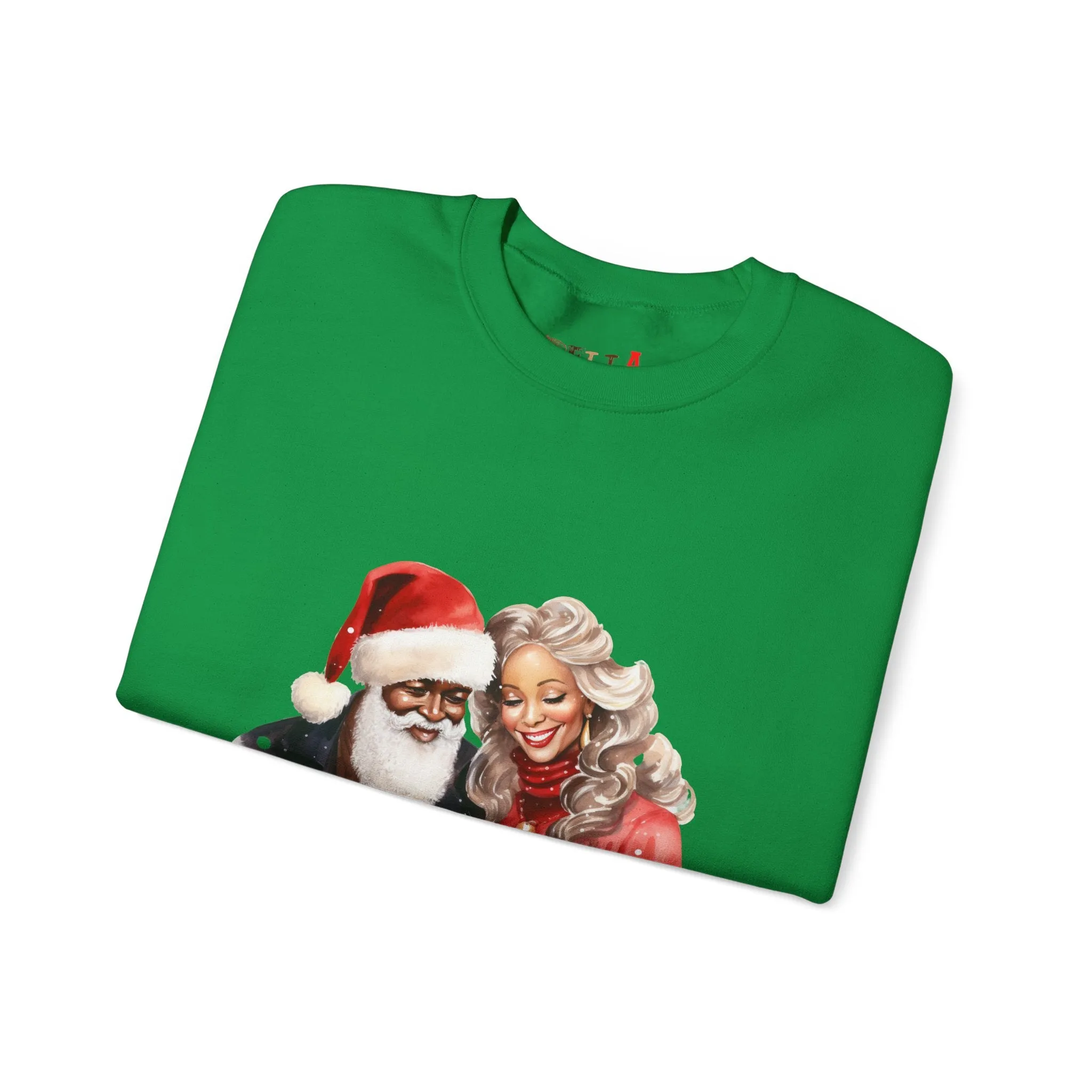 Black Santa 14 Unisex Heavy Blend™ Crewneck Sweatshirt