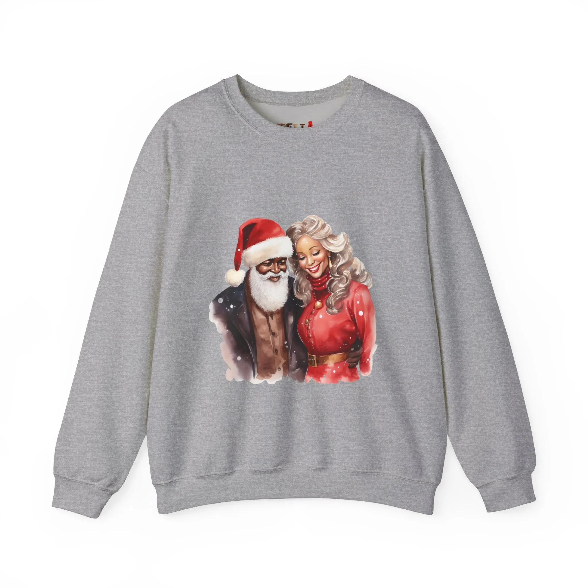 Black Santa 14 Unisex Heavy Blend™ Crewneck Sweatshirt
