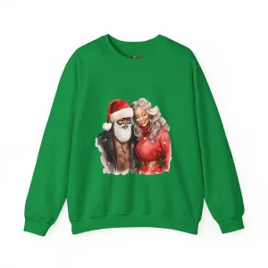 Black Santa 14 Unisex Heavy Blend™ Crewneck Sweatshirt