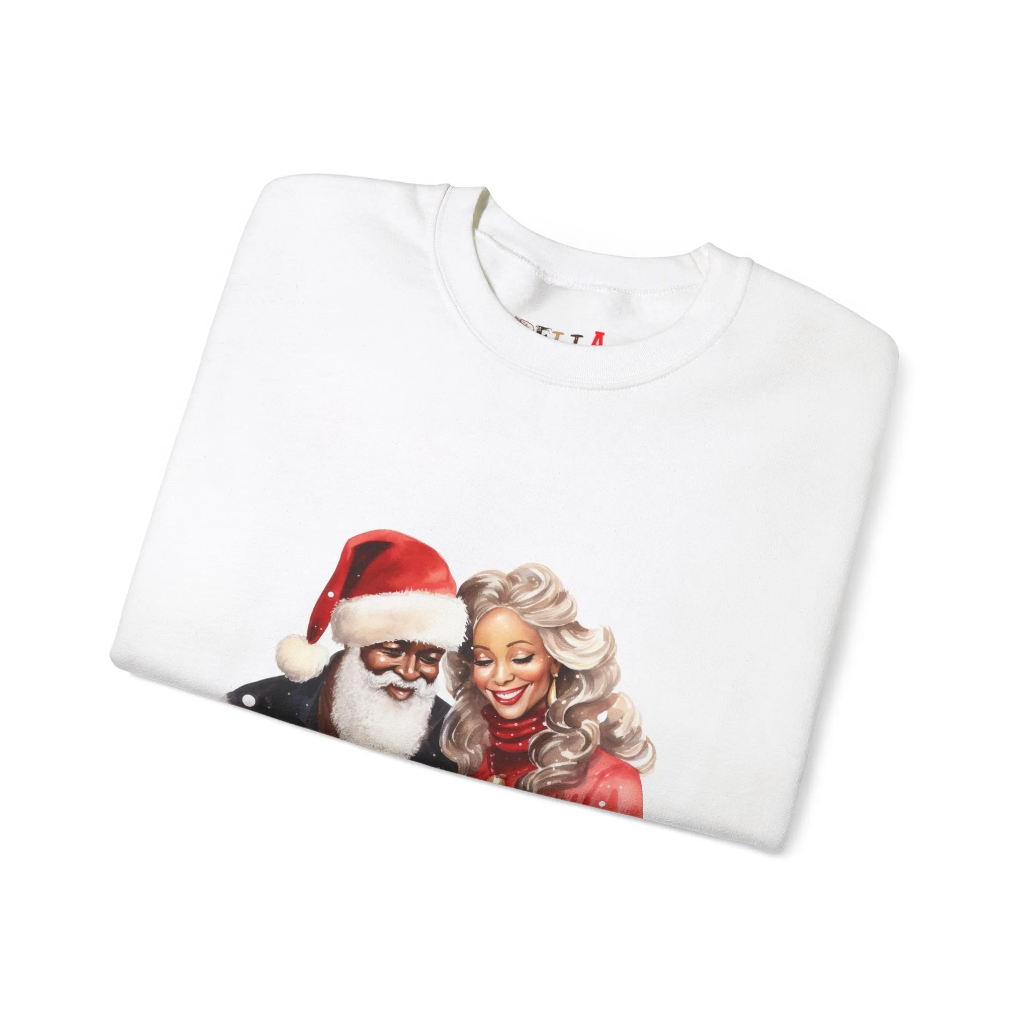 Black Santa 14 Unisex Heavy Blend™ Crewneck Sweatshirt
