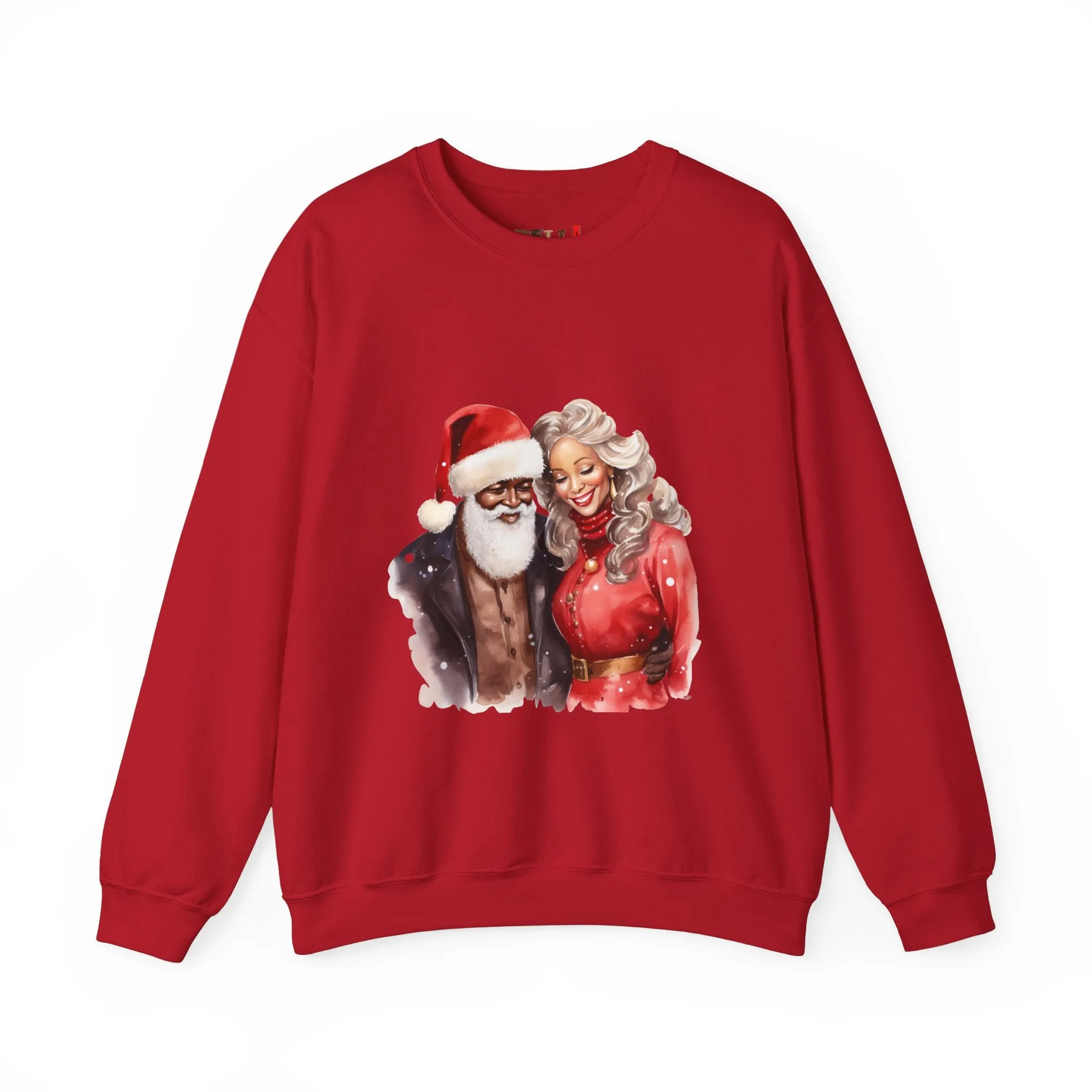 Black Santa 14 Unisex Heavy Blend™ Crewneck Sweatshirt