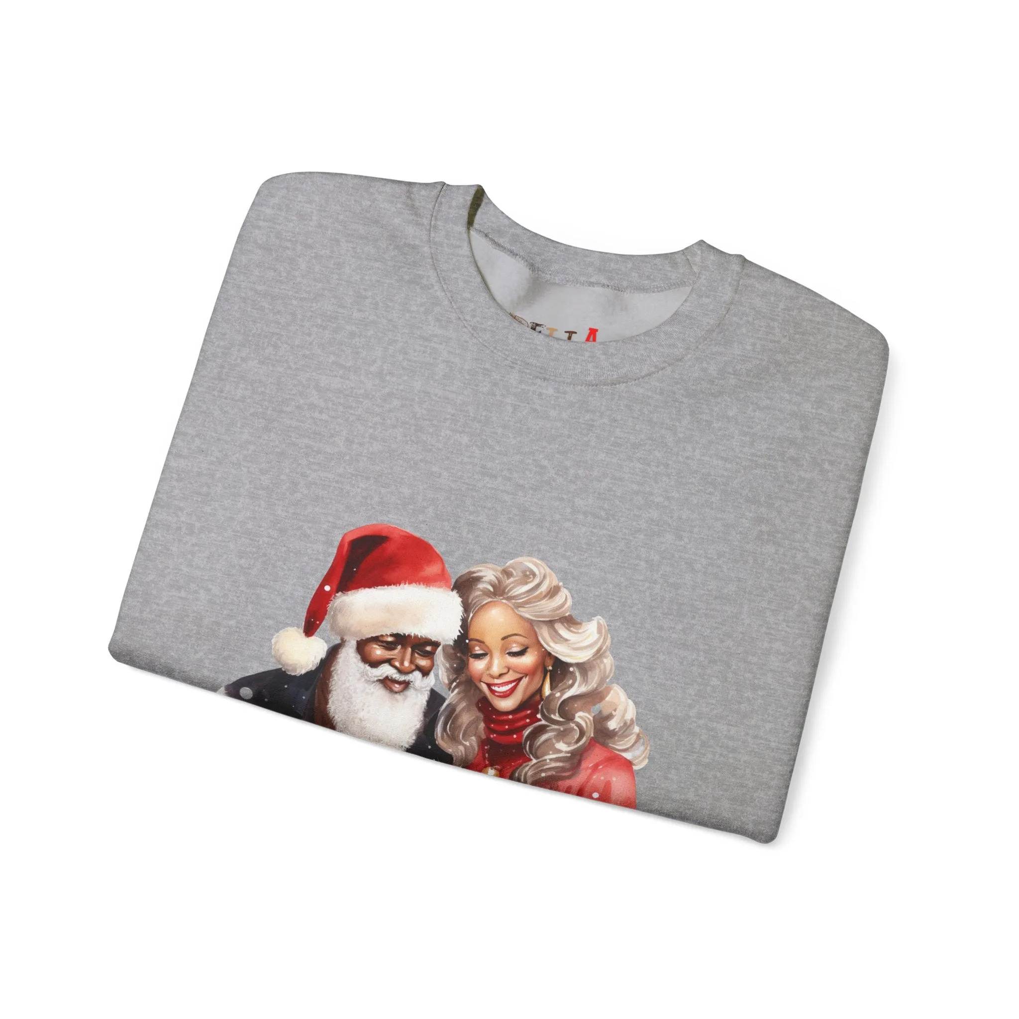 Black Santa 14 Unisex Heavy Blend™ Crewneck Sweatshirt