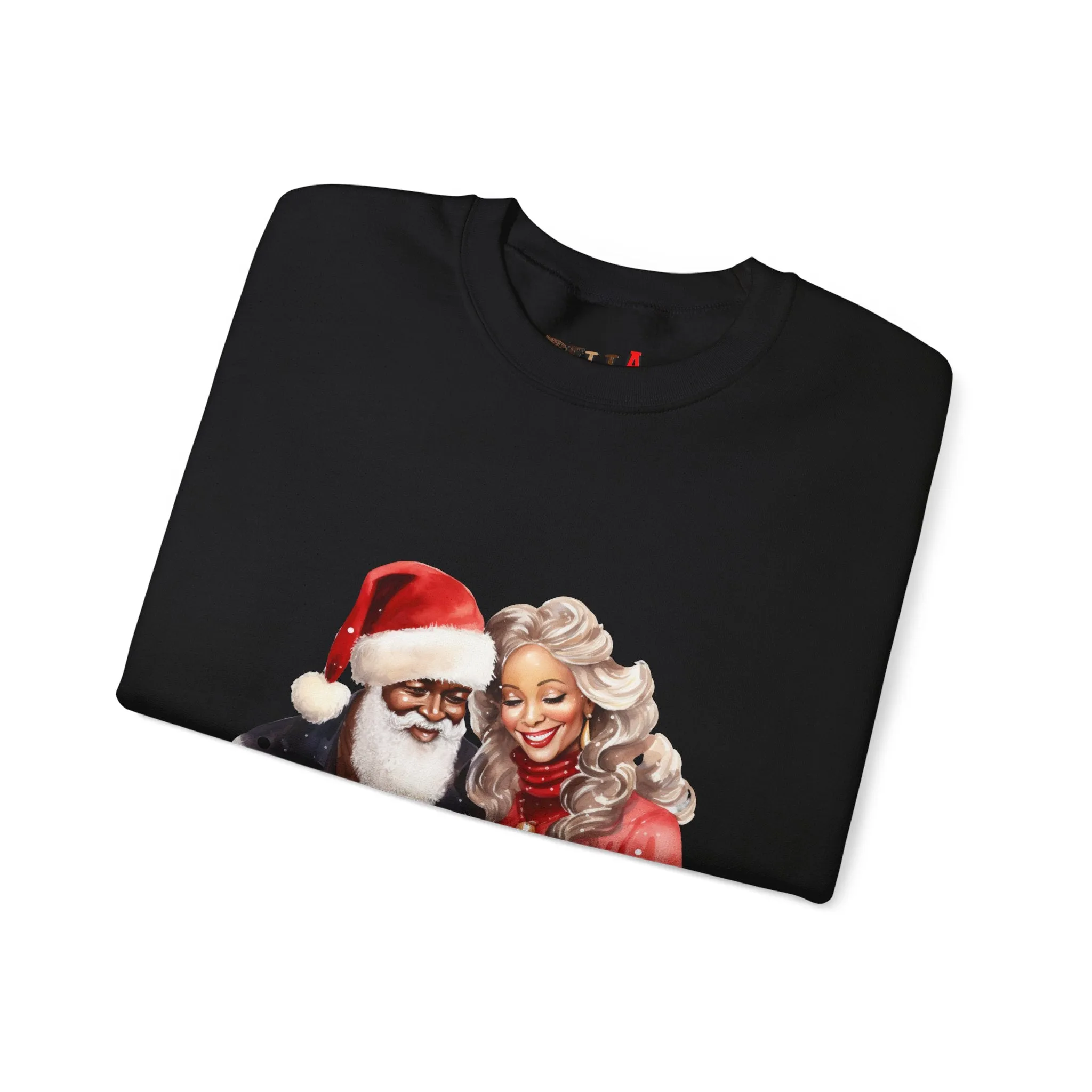 Black Santa 14 Unisex Heavy Blend™ Crewneck Sweatshirt