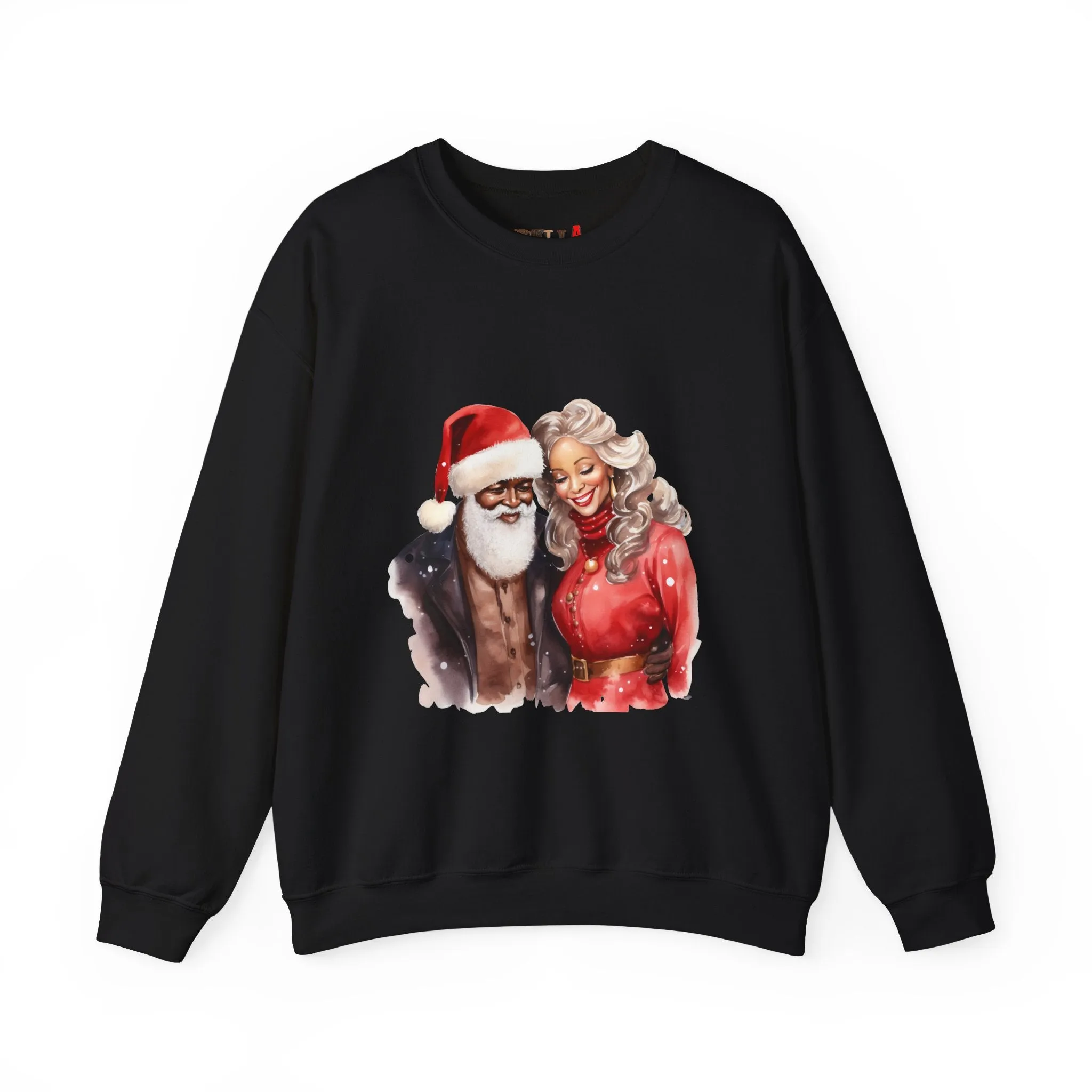 Black Santa 14 Unisex Heavy Blend™ Crewneck Sweatshirt