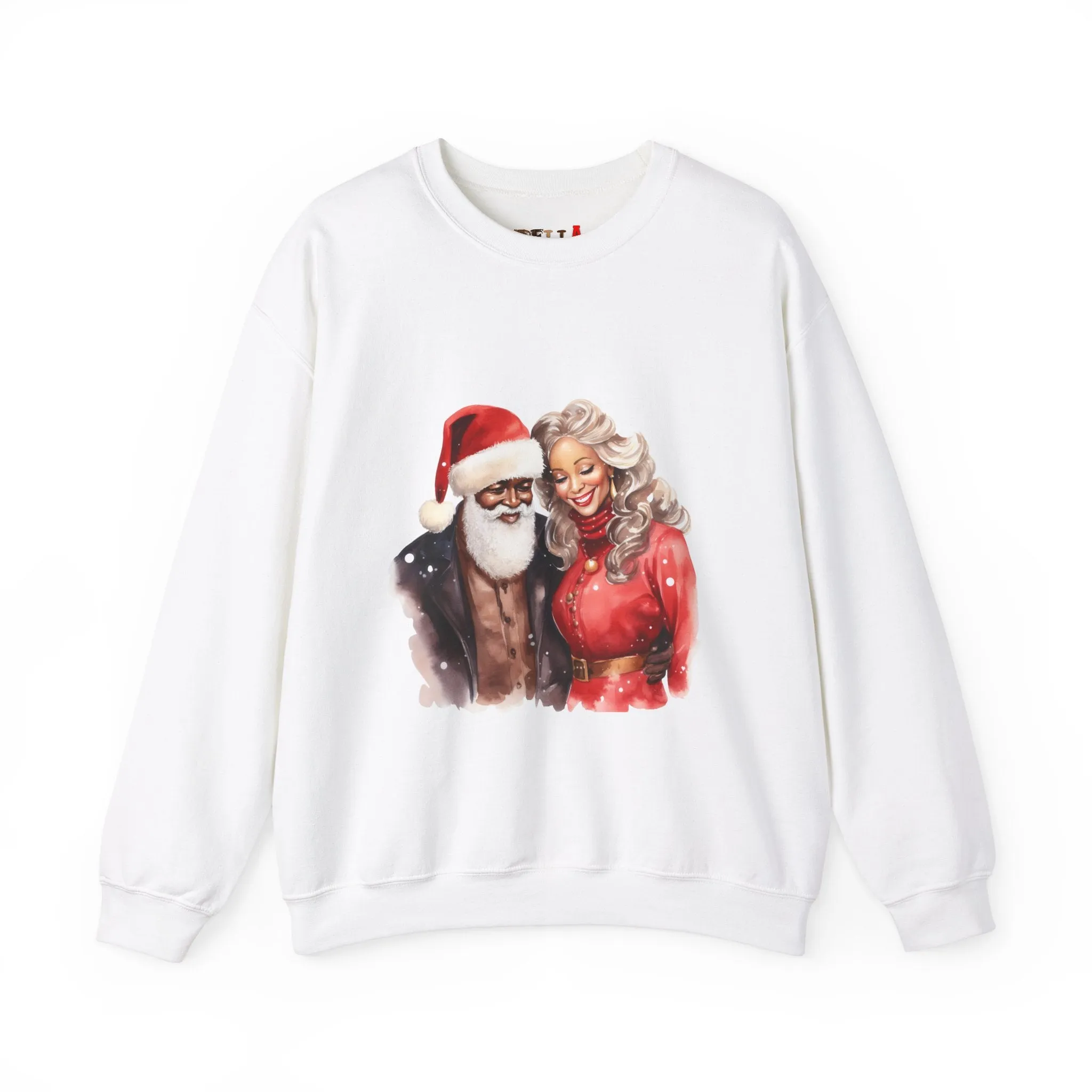 Black Santa 14 Unisex Heavy Blend™ Crewneck Sweatshirt