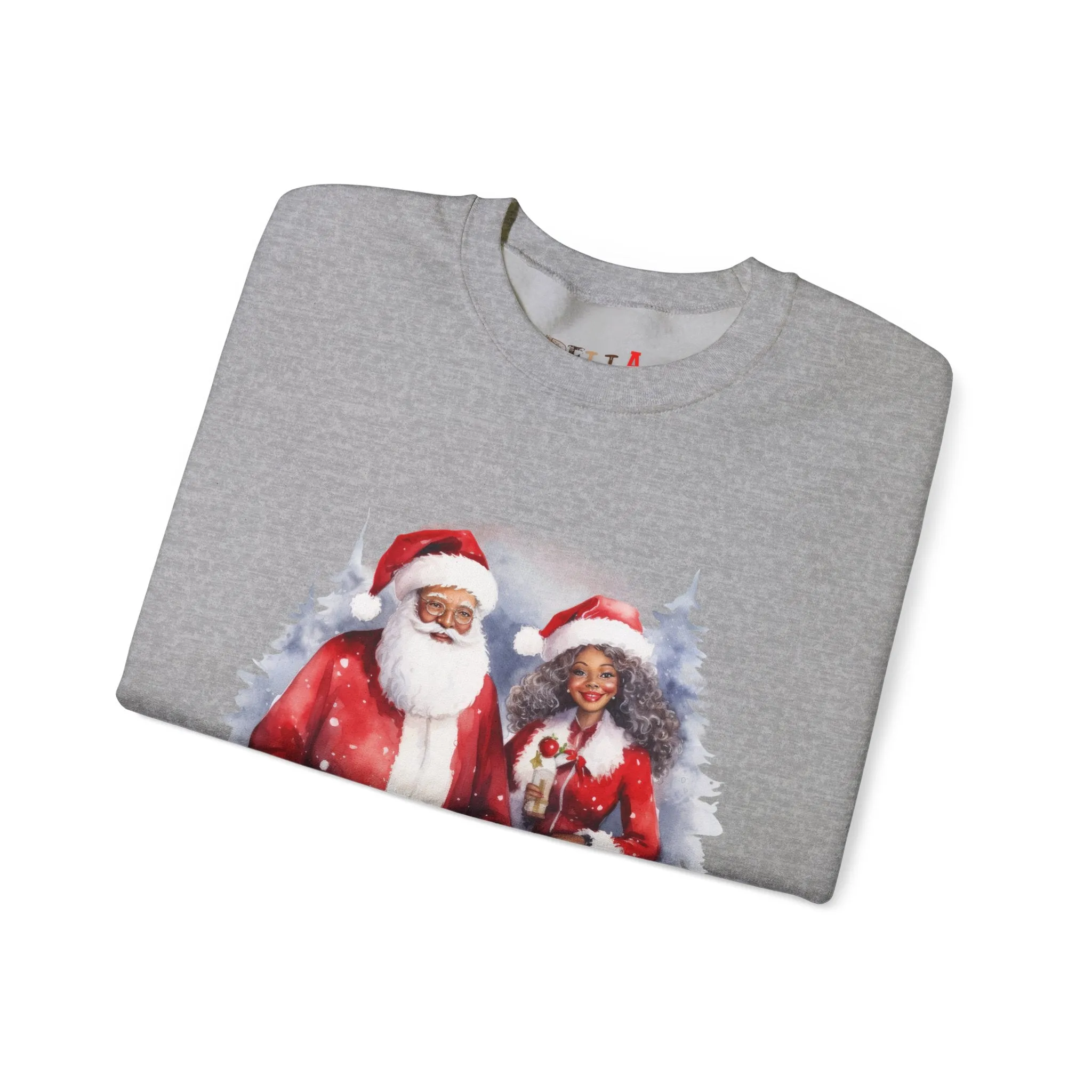 Black Santa 19 Unisex Heavy Blend™ Crewneck Sweatshirt