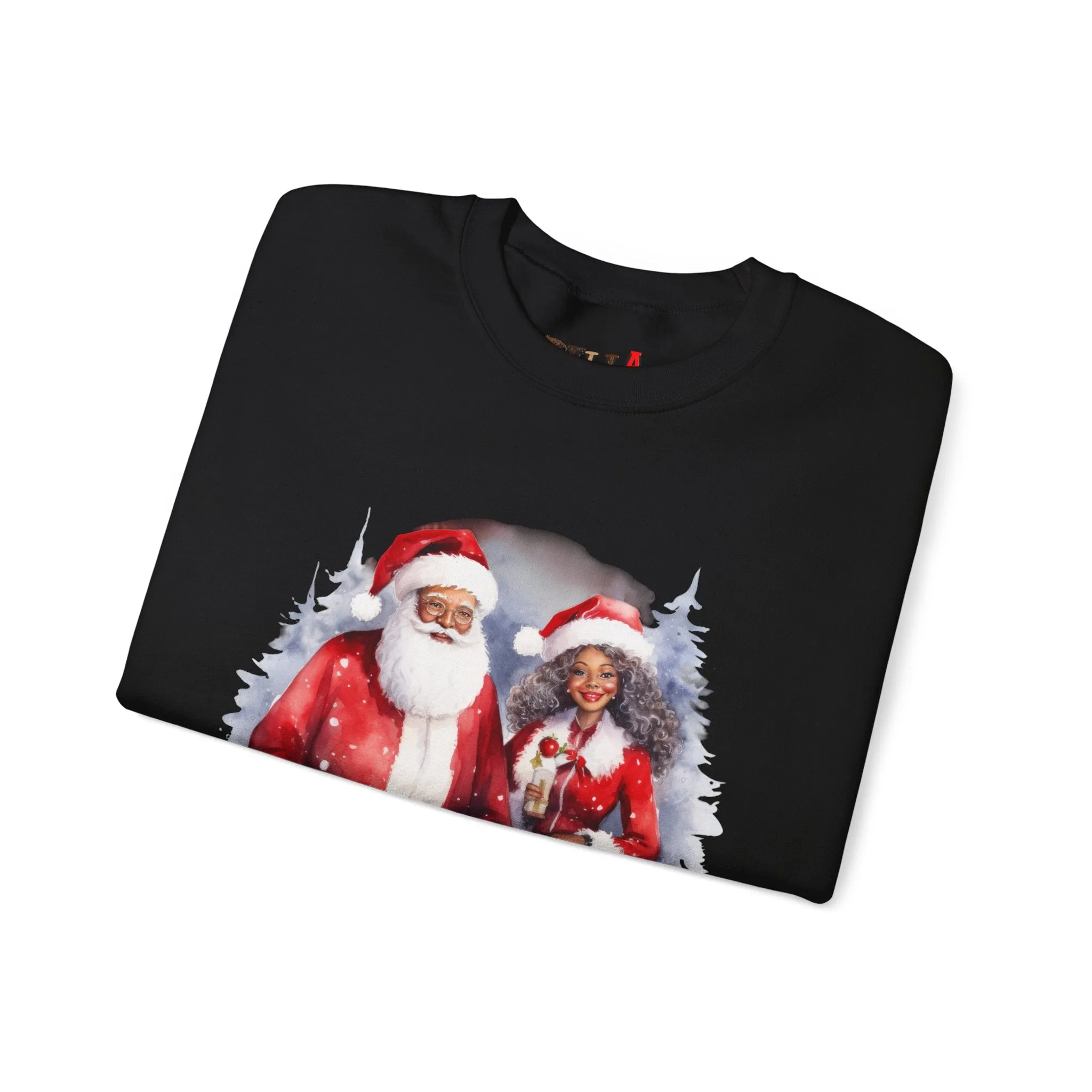 Black Santa 19 Unisex Heavy Blend™ Crewneck Sweatshirt