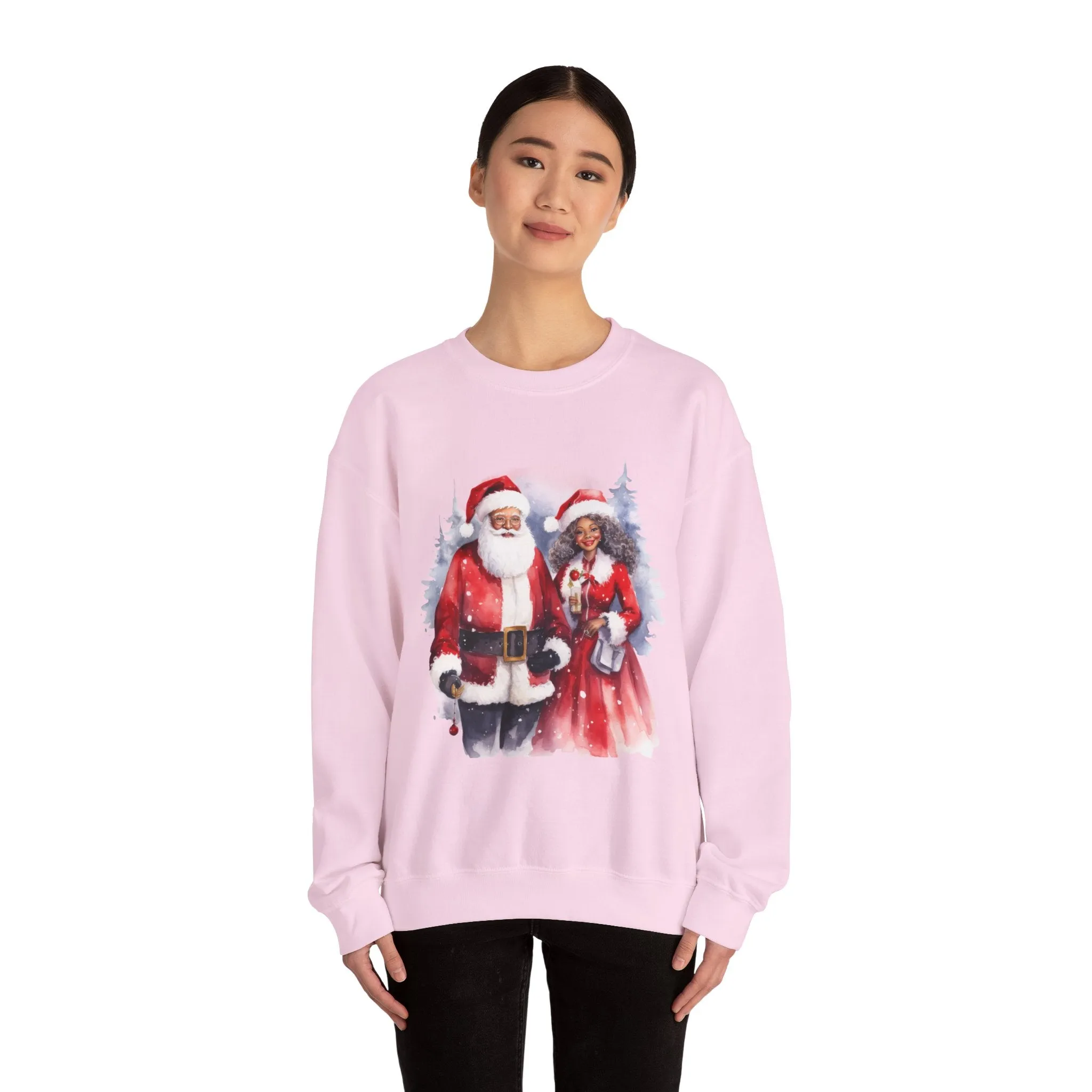 Black Santa 19 Unisex Heavy Blend™ Crewneck Sweatshirt