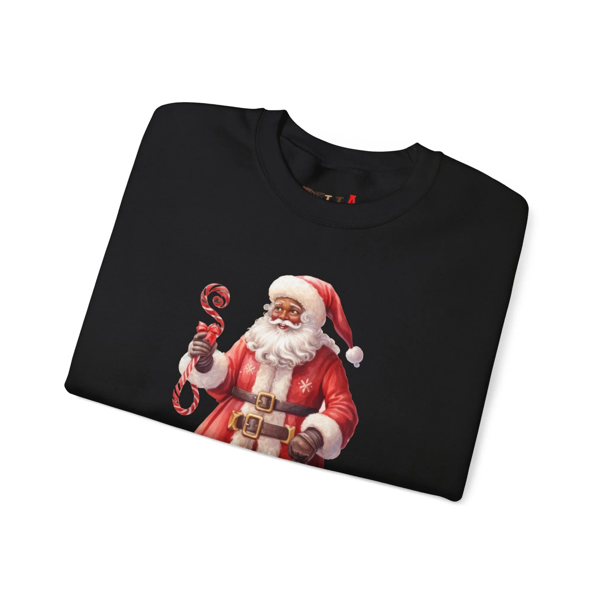 Black Santa 55 Unisex Heavy Blend™ Crewneck Sweatshirt